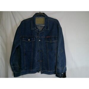 Vintage Mens Braxton Stone Washed Denim Jean Jacket Special Reserve Aged 2 Years